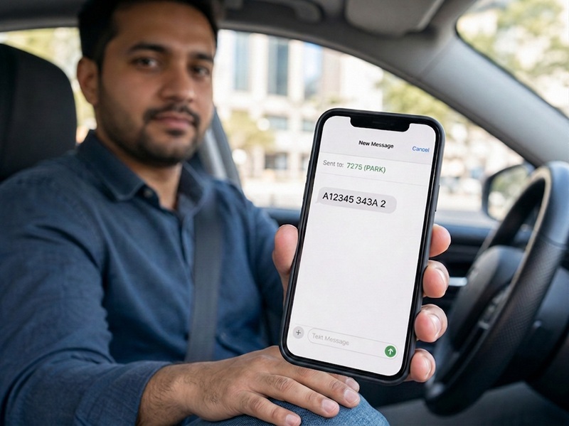 طريقة دفع مواقف دبي sms