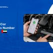 A man checking the car chassis number on the phone.