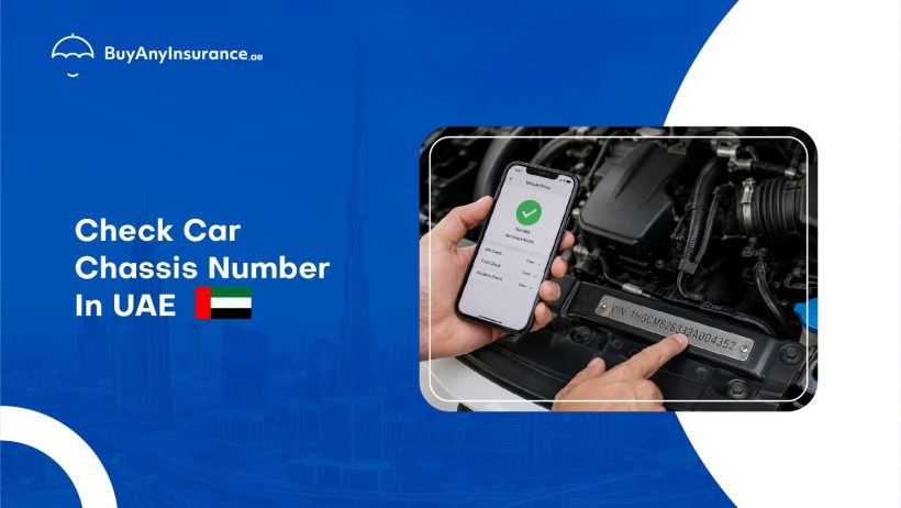 A man checking the car chassis number on the phone.